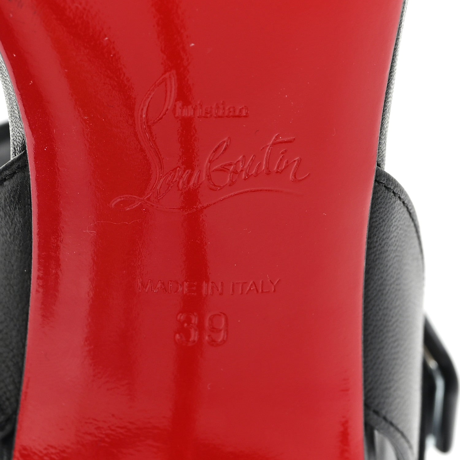 Christian Louboutin Kid Multipot 100 Sandals 39 Black 7 of 8