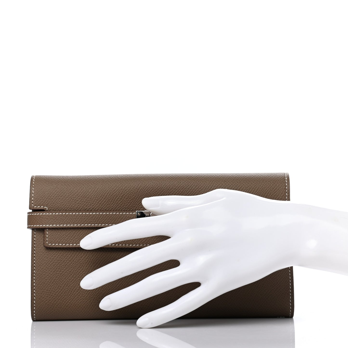 Epsom Kelly Longue Wallet Etoupe