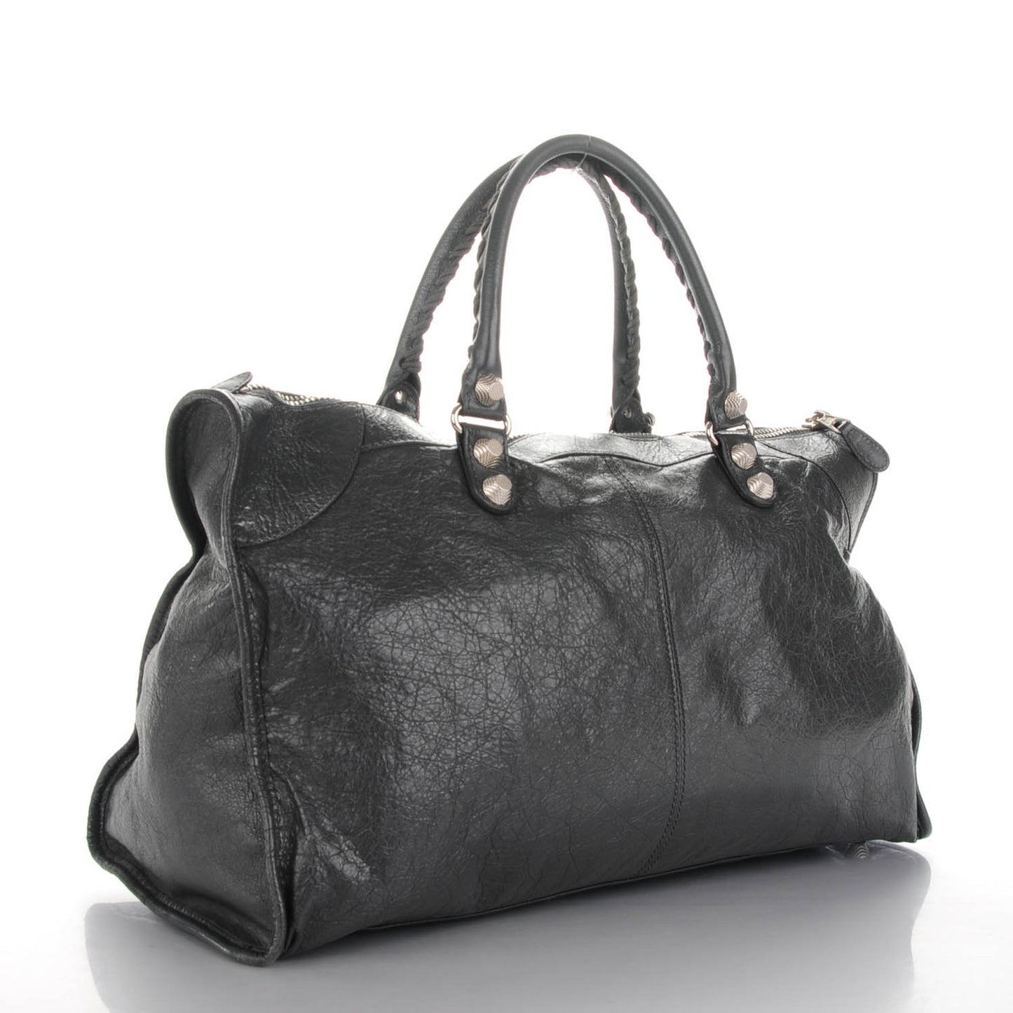 Agneau Giant 21 Silver Hardware Work Gris Fossile