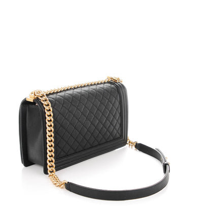 Chanel Caviar Quilted New Medium Boy Flap Black 3 of 7