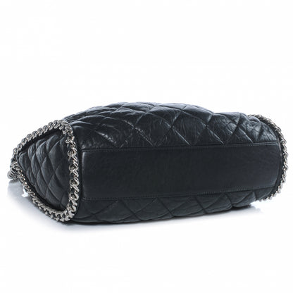 Chanel Washed Lambskin Chain Around Hobo Black 4 of 6