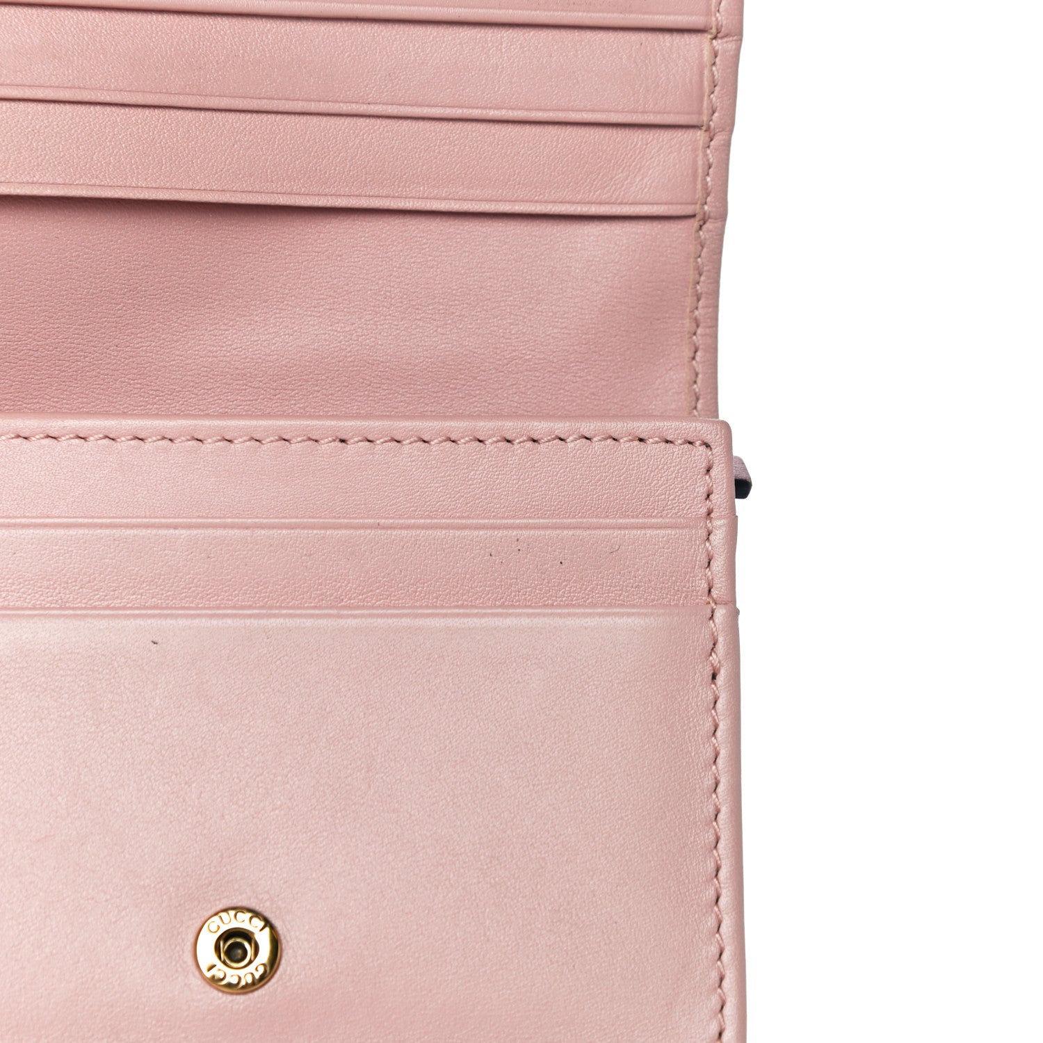 Gucci Calfskin Matelasse GG Marmont Card Case Wallet Perfect Pink 11 of 11