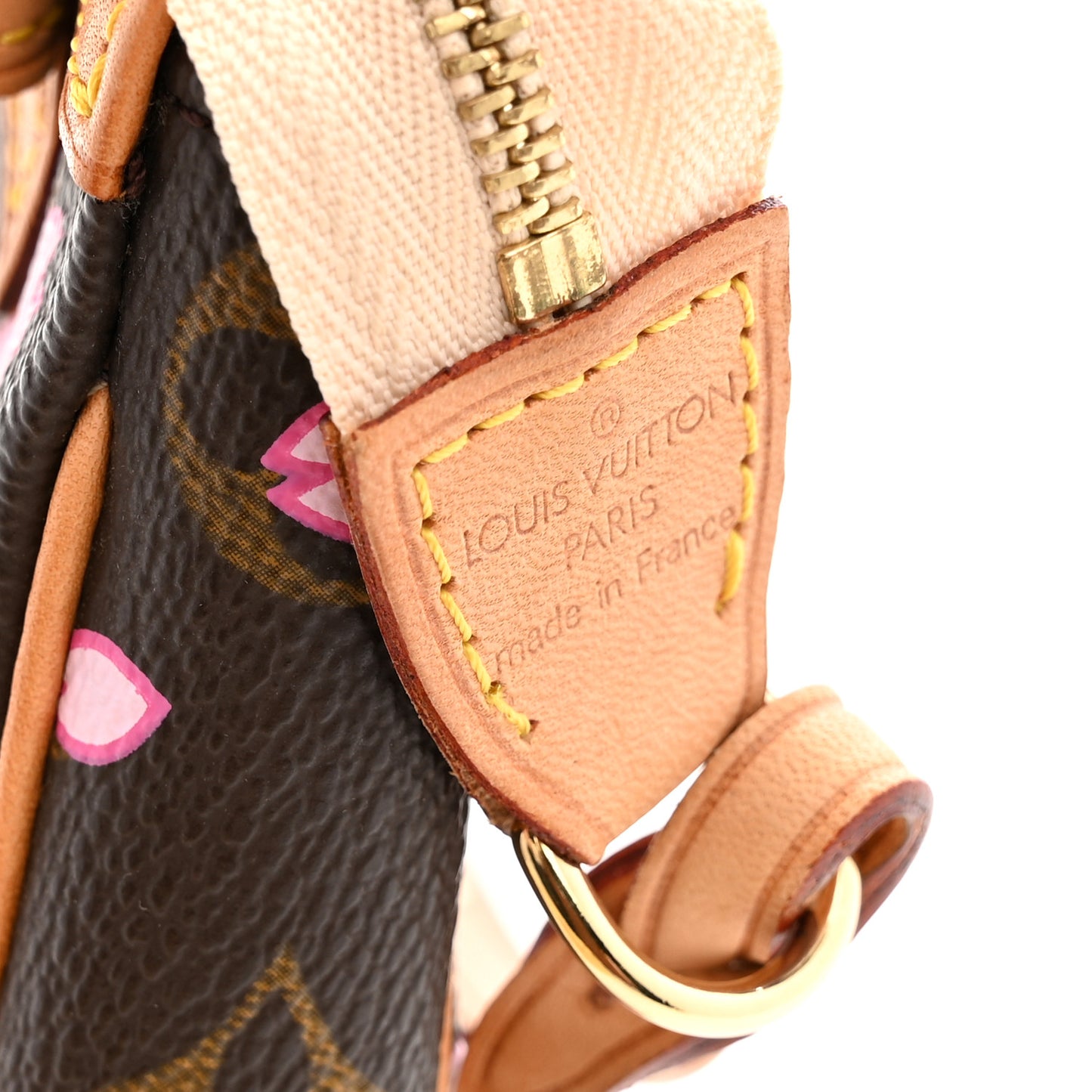 Monogram Cherry Blossom Pochette Accessories Brown