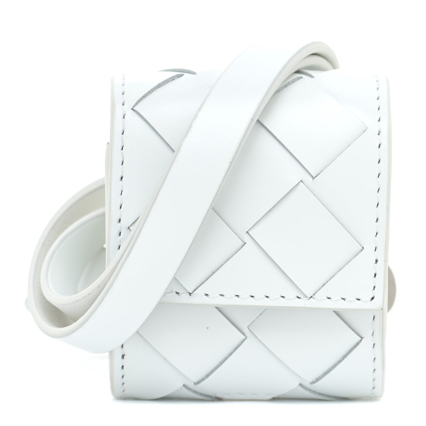Nappa Maxi Intrecciato Airpods Case White