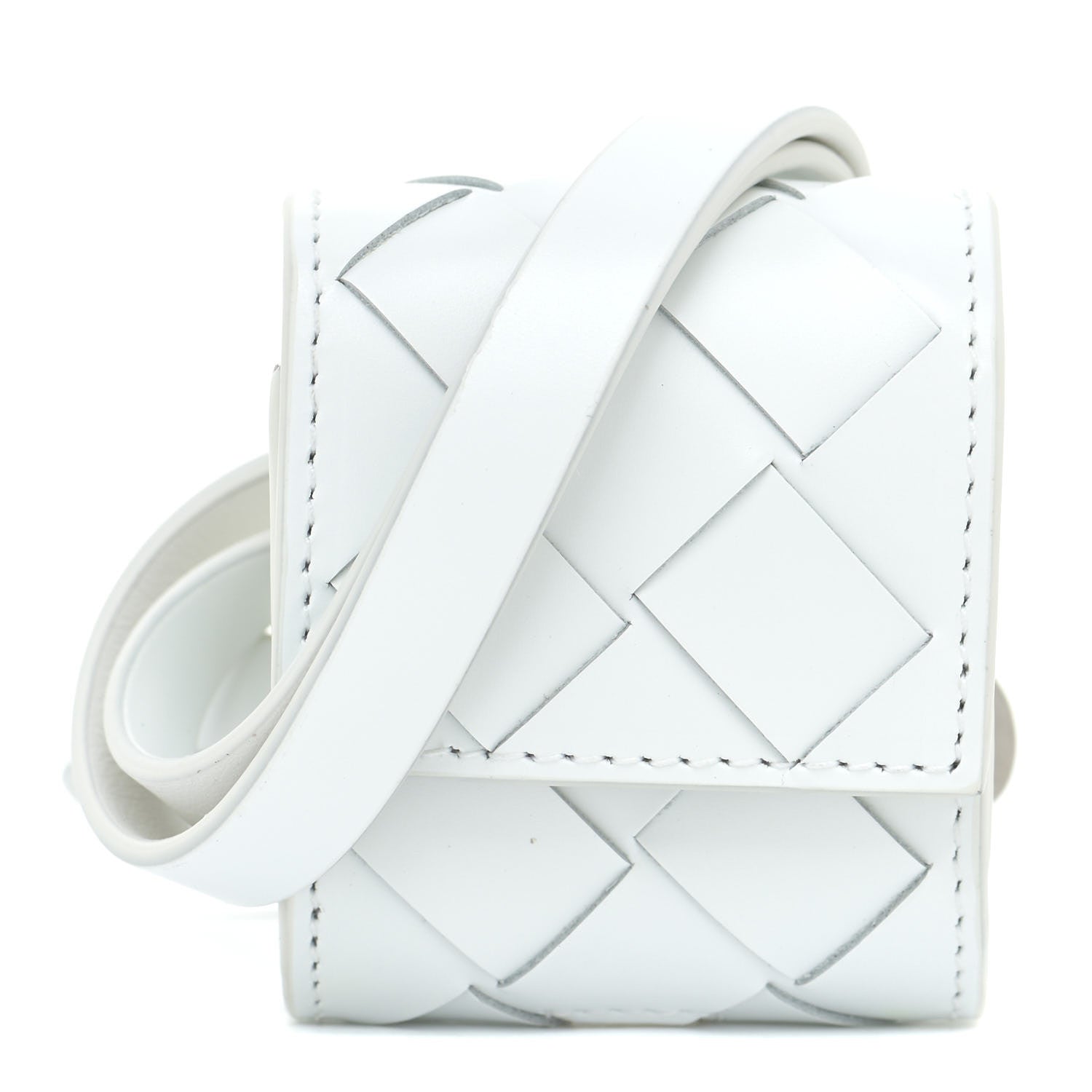 Bottega Veneta Nappa Maxi Intrecciato Airpods Case White 1 of 4