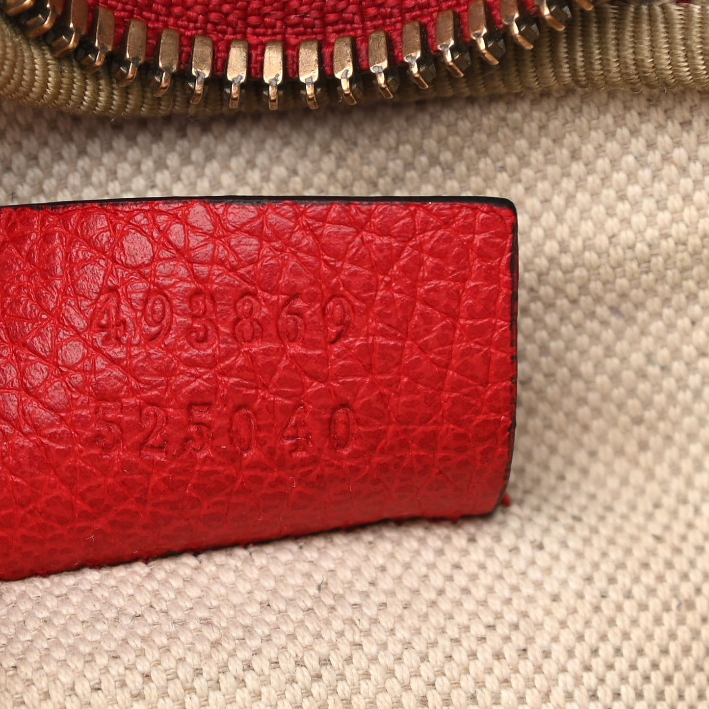 Grained Calfskin Logo Belt Bag Hibiscus Red