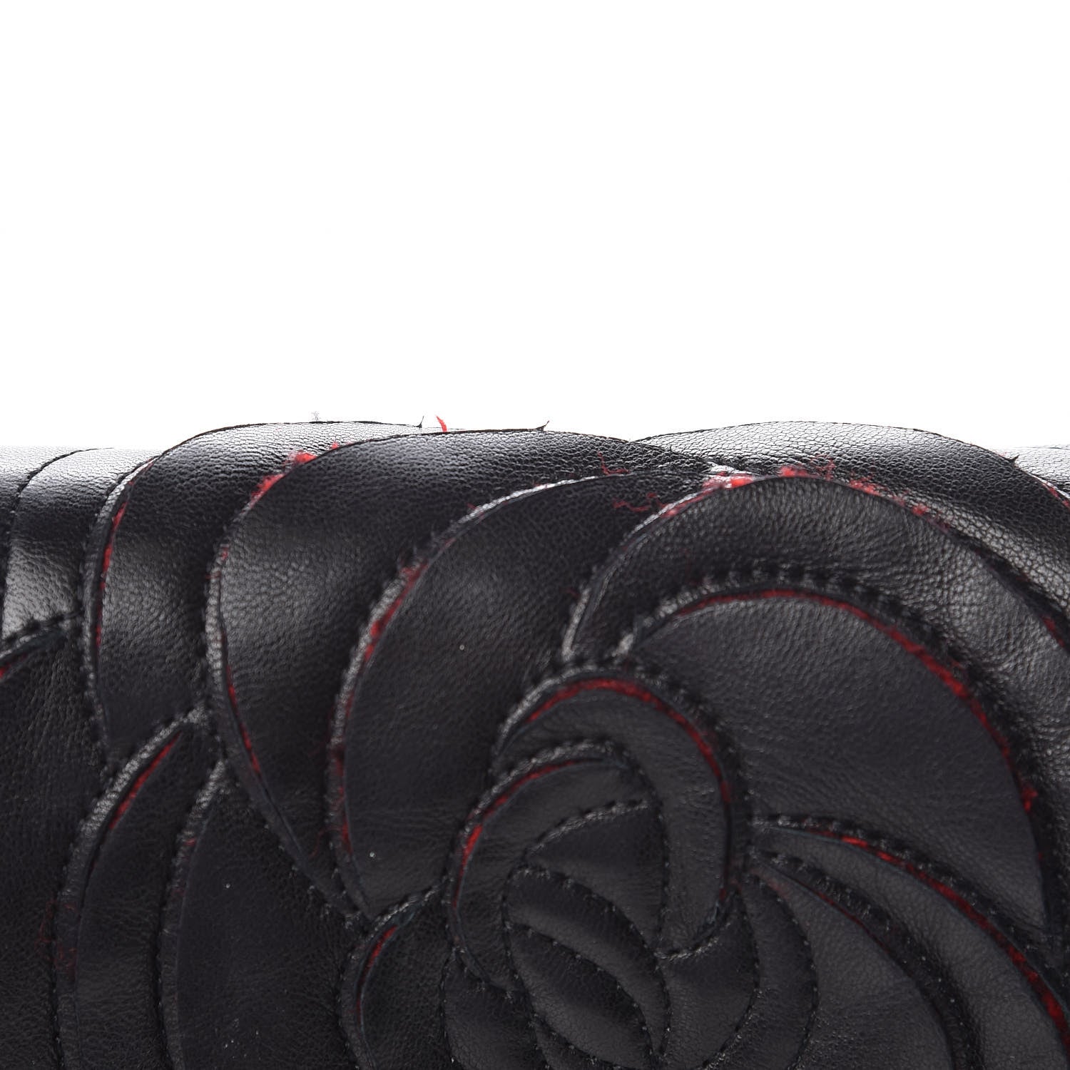 Chanel Lambskin Tweed Large Camellia Petals Flap Black 14 of 19
