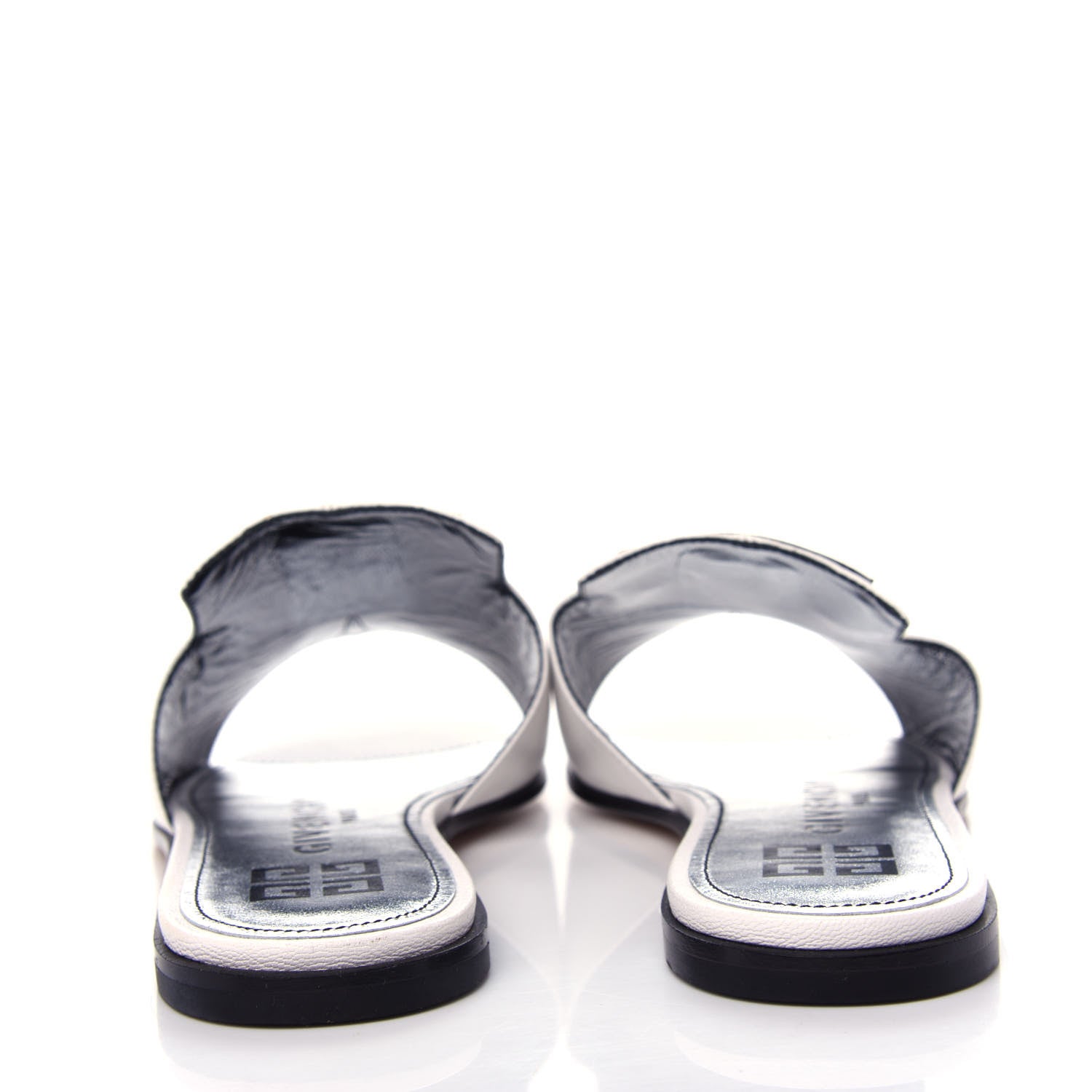 Givenchy Grained Calfskin 4G Flat Sandals 38 Off White 7 of 11
