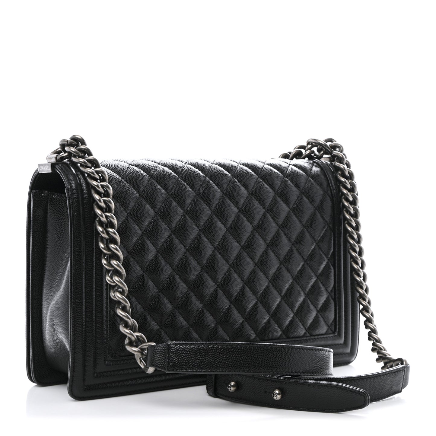 Caviar Quilted New Medium Boy Flap Black
