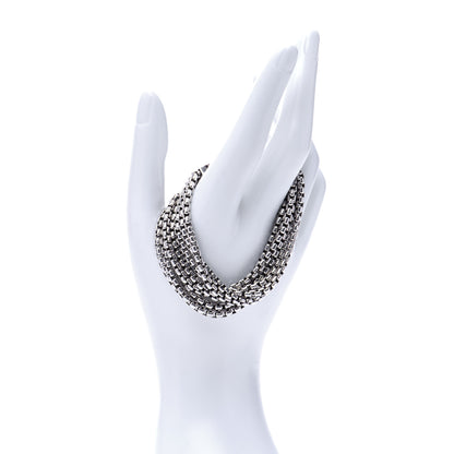 David Yurman Sterling Silver Eight-Row Box Chain Bracelet 2 of 6