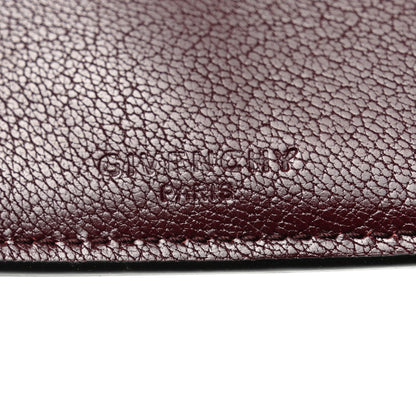 Givenchy Goatskin Diamond Quilted GV3 Medium Wallet Aubergine 7 of 12