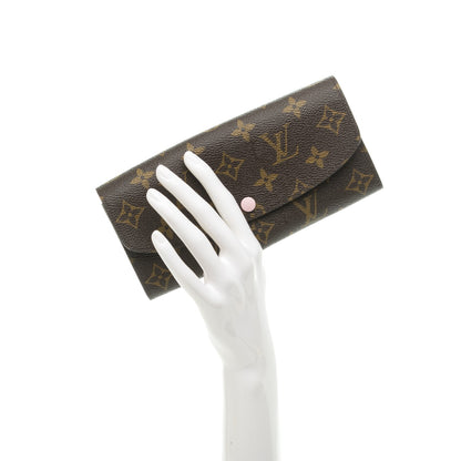 Louis Vuitton Monogram Emilie Wallet Rose Ballerine 2 of 7