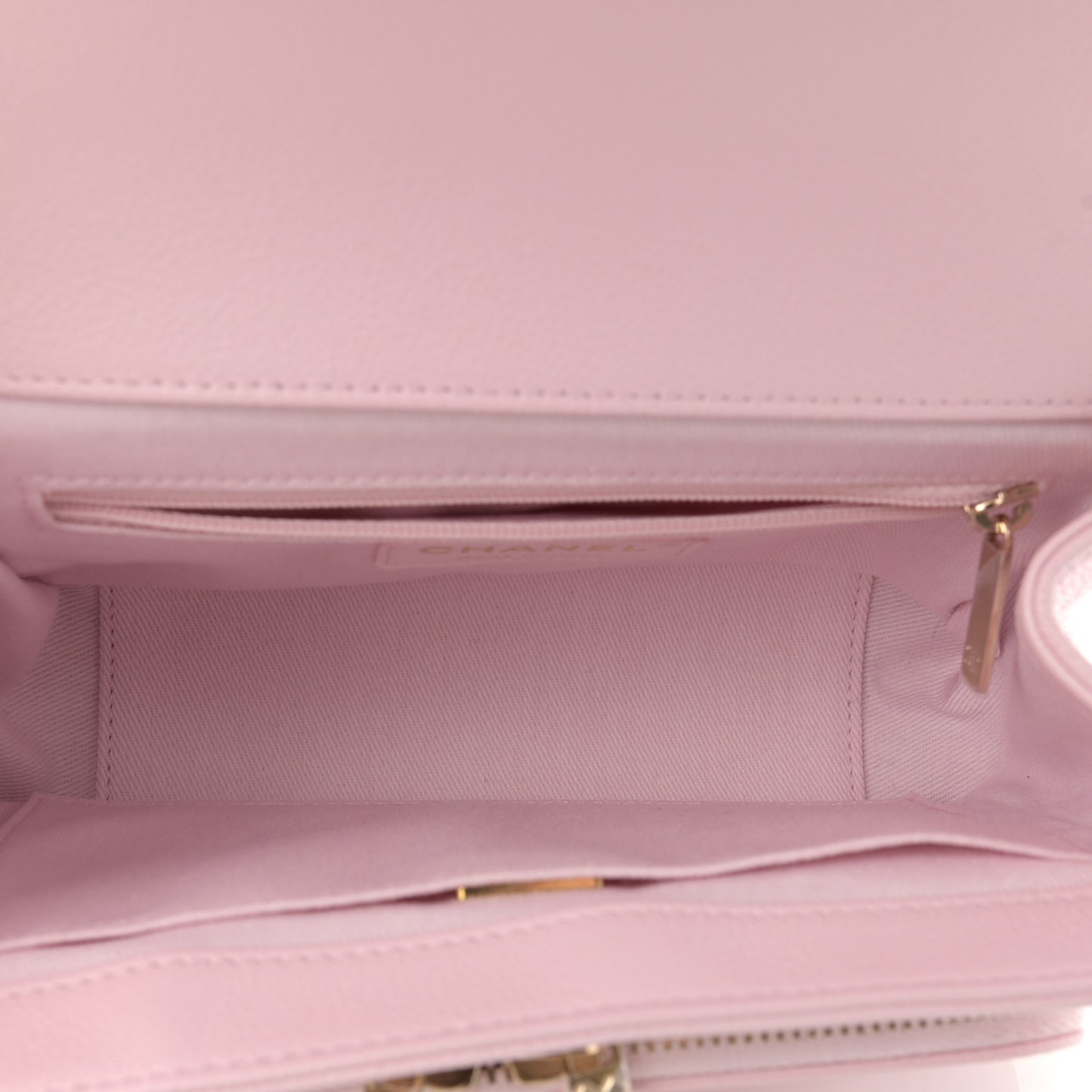 Caviar Quilted Small Business Affinity Flap Light Pink
