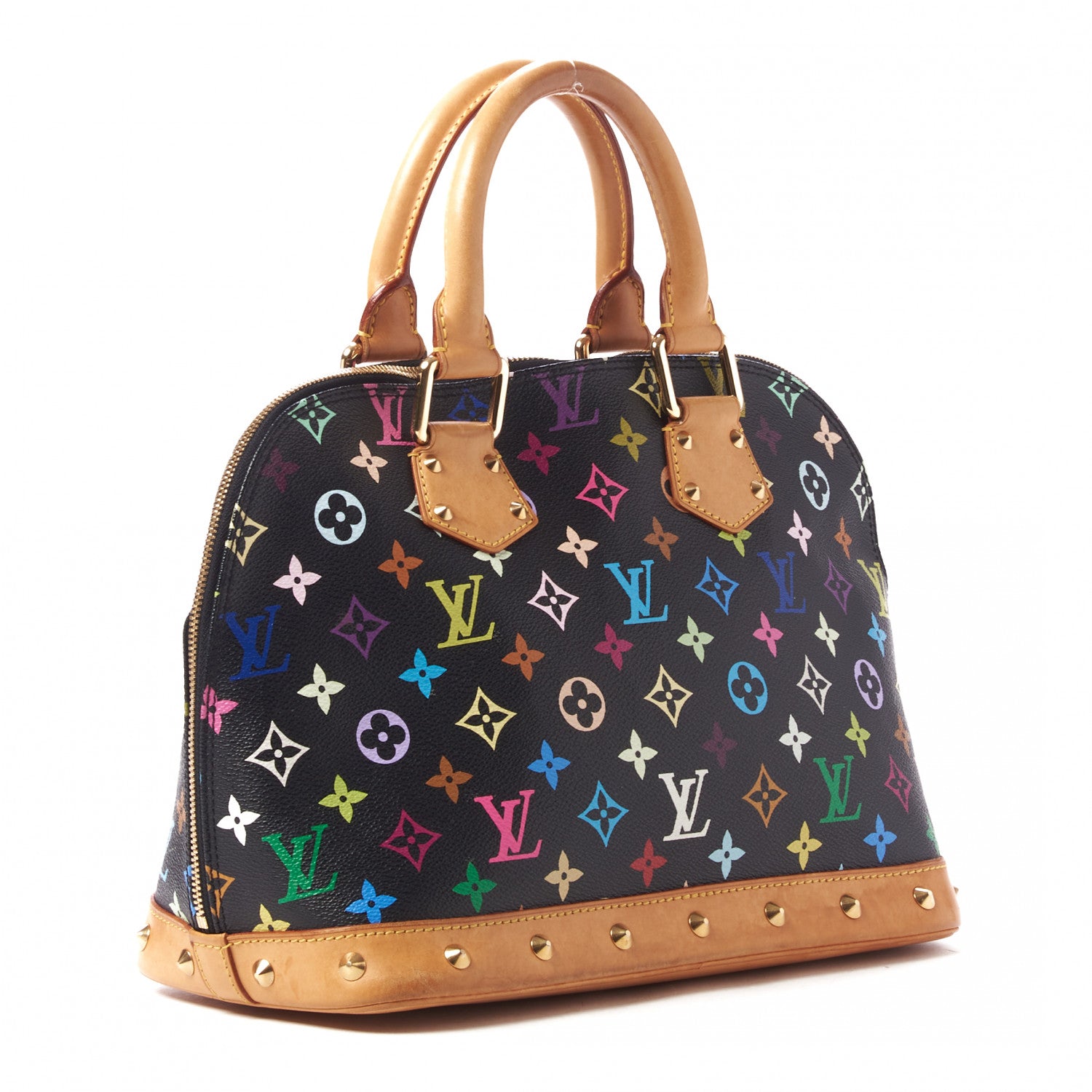 Louis Vuitton Monogram Multicolor Alma Black 3 of 8