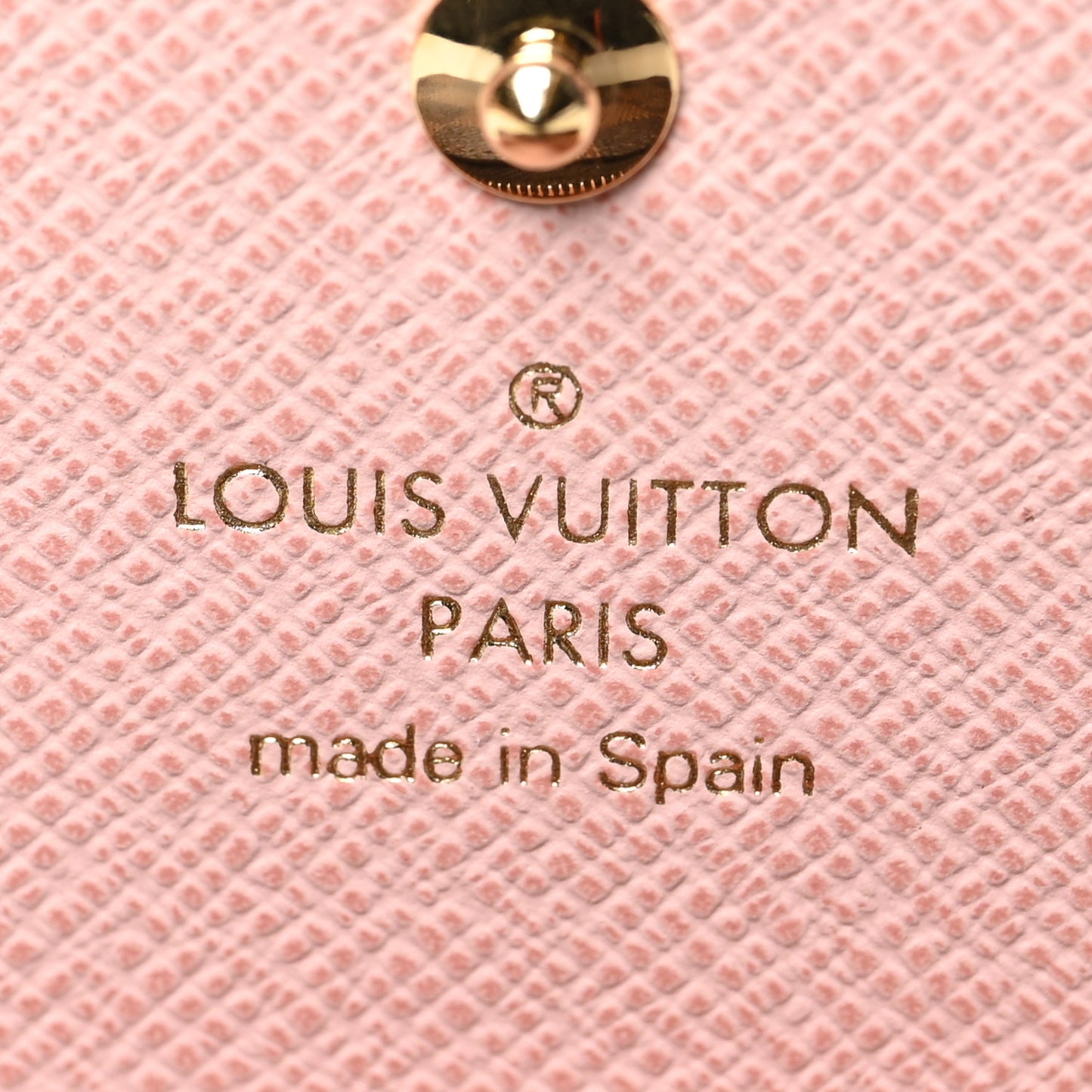 Damier Ebene Rosalie Coin Purse Rose Ballerine