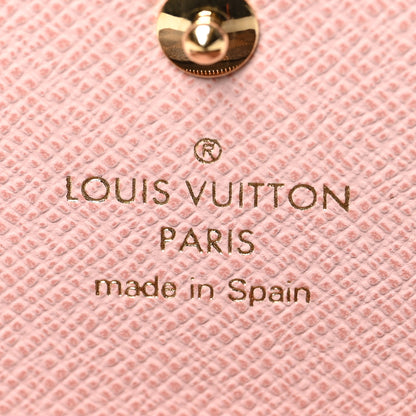 Louis Vuitton Damier Ebene Rosalie Coin Purse Rose Ballerine 7 of 7