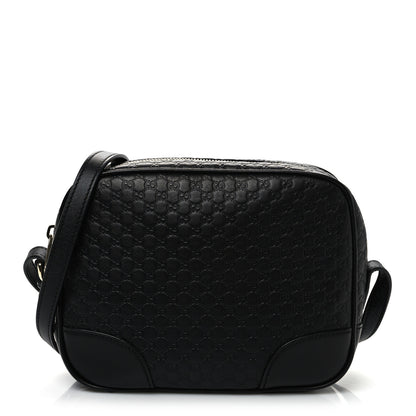Gucci Microguccissima Mini Bree Messenger Bag Black 1 of 9
