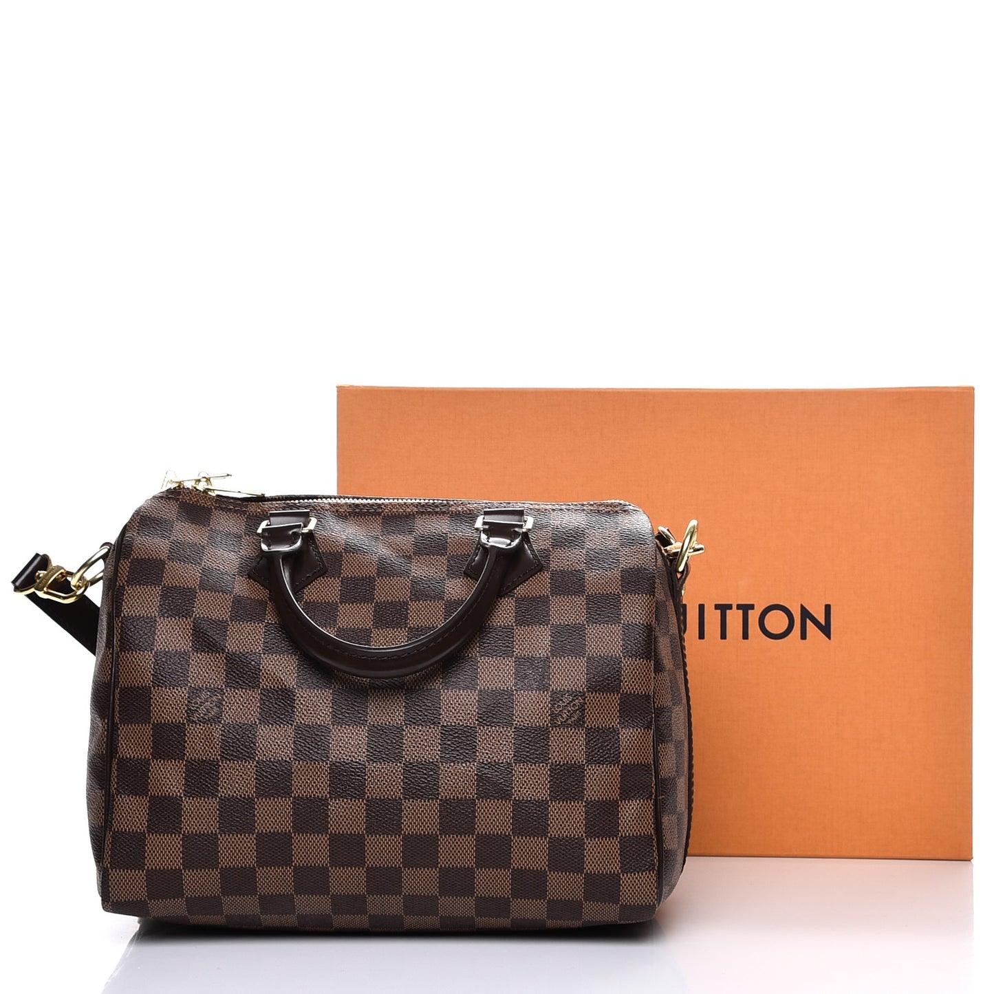 Damier Ebene Speedy Bandouliere 25