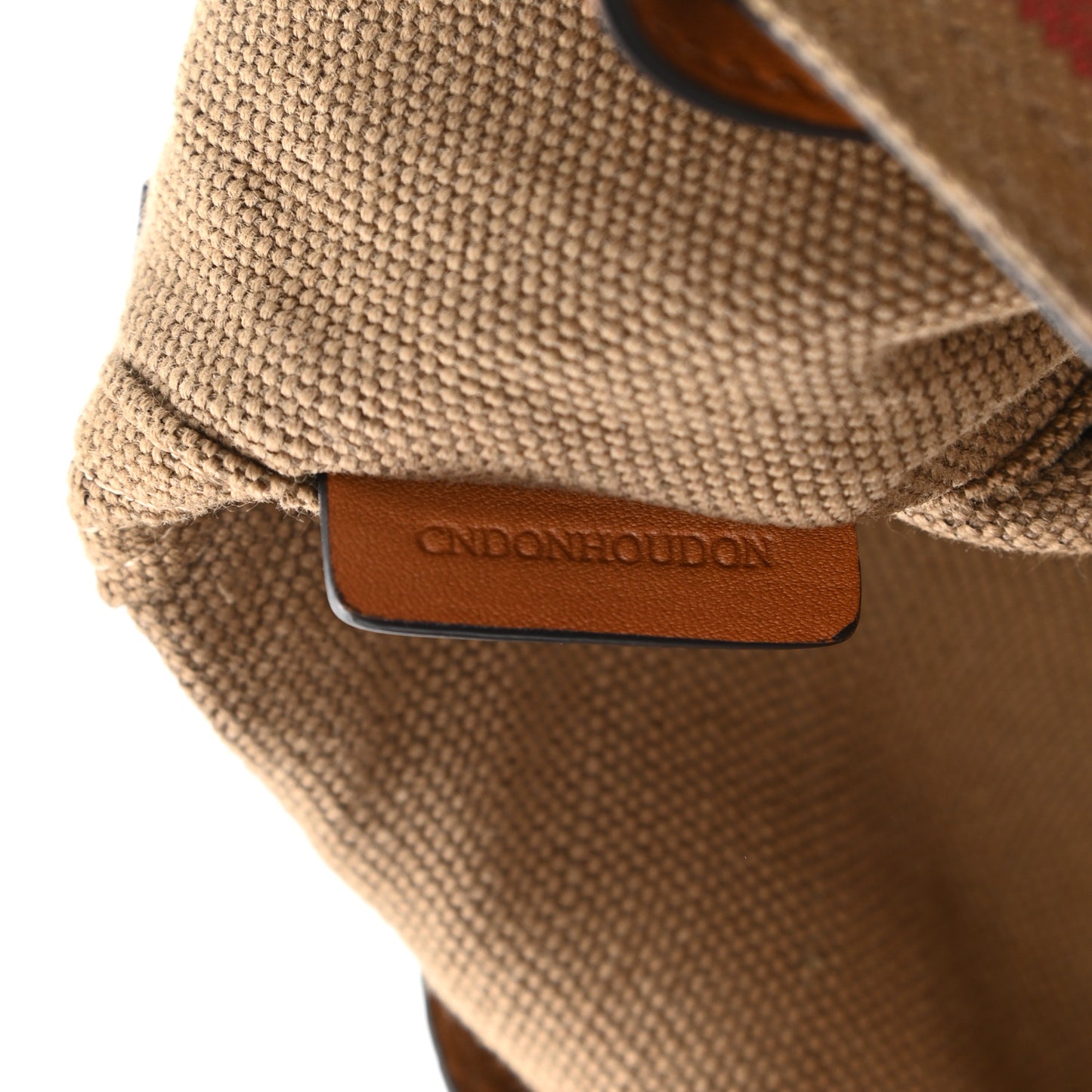 Canvas Mega Check Mini Ashby Tassel Crossbody Saddle Brown