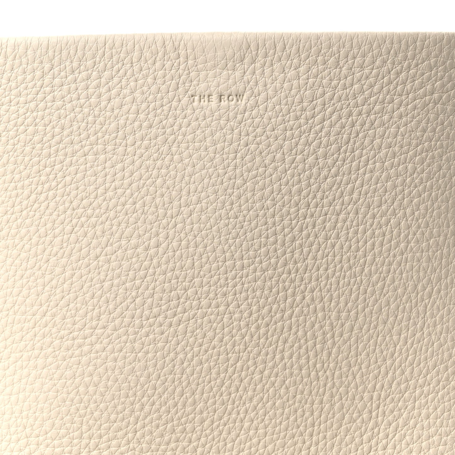Grained Calfskin Medium N/S Park Tote Ivory