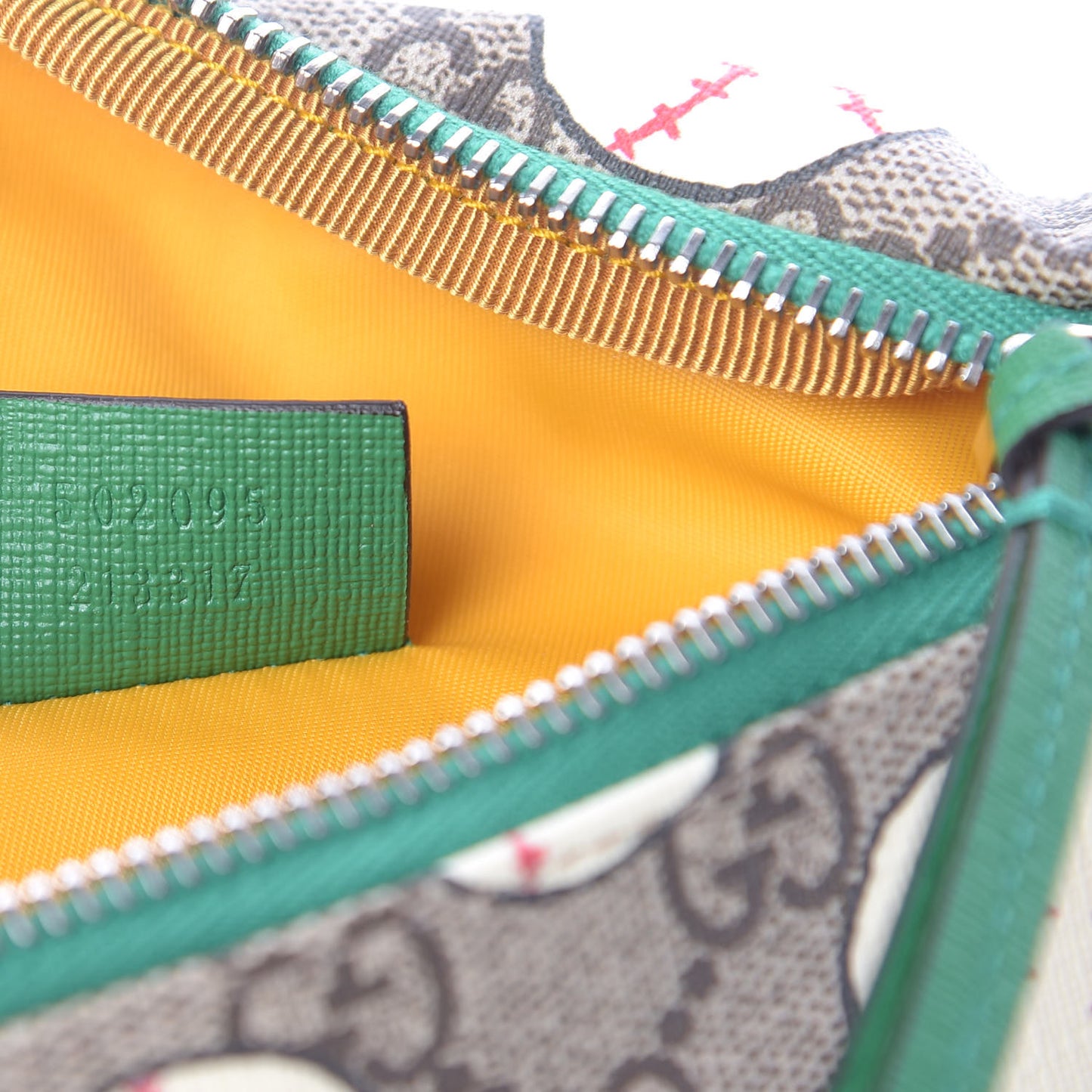 GG Supreme Monogram Baseballs Web Childrens Belt Bag
