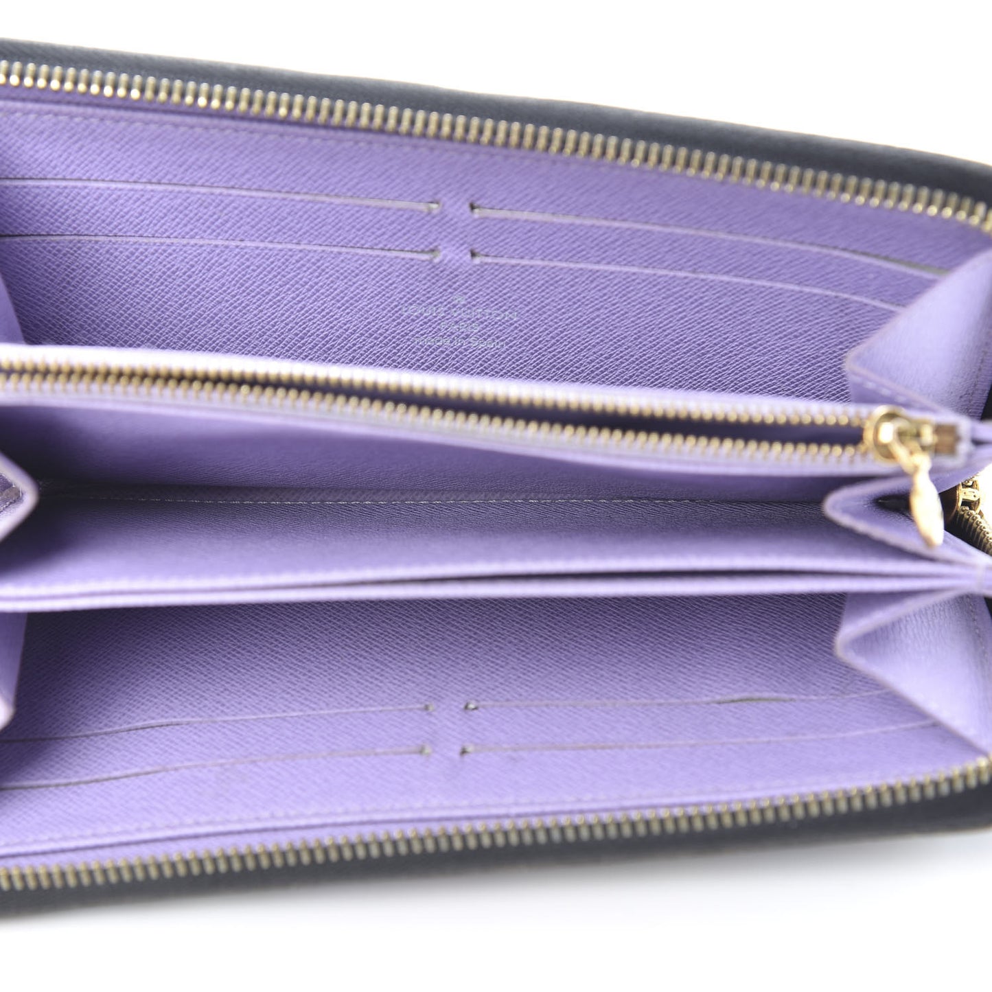 Monogram Multicolor Zippy Wallet Black Violet