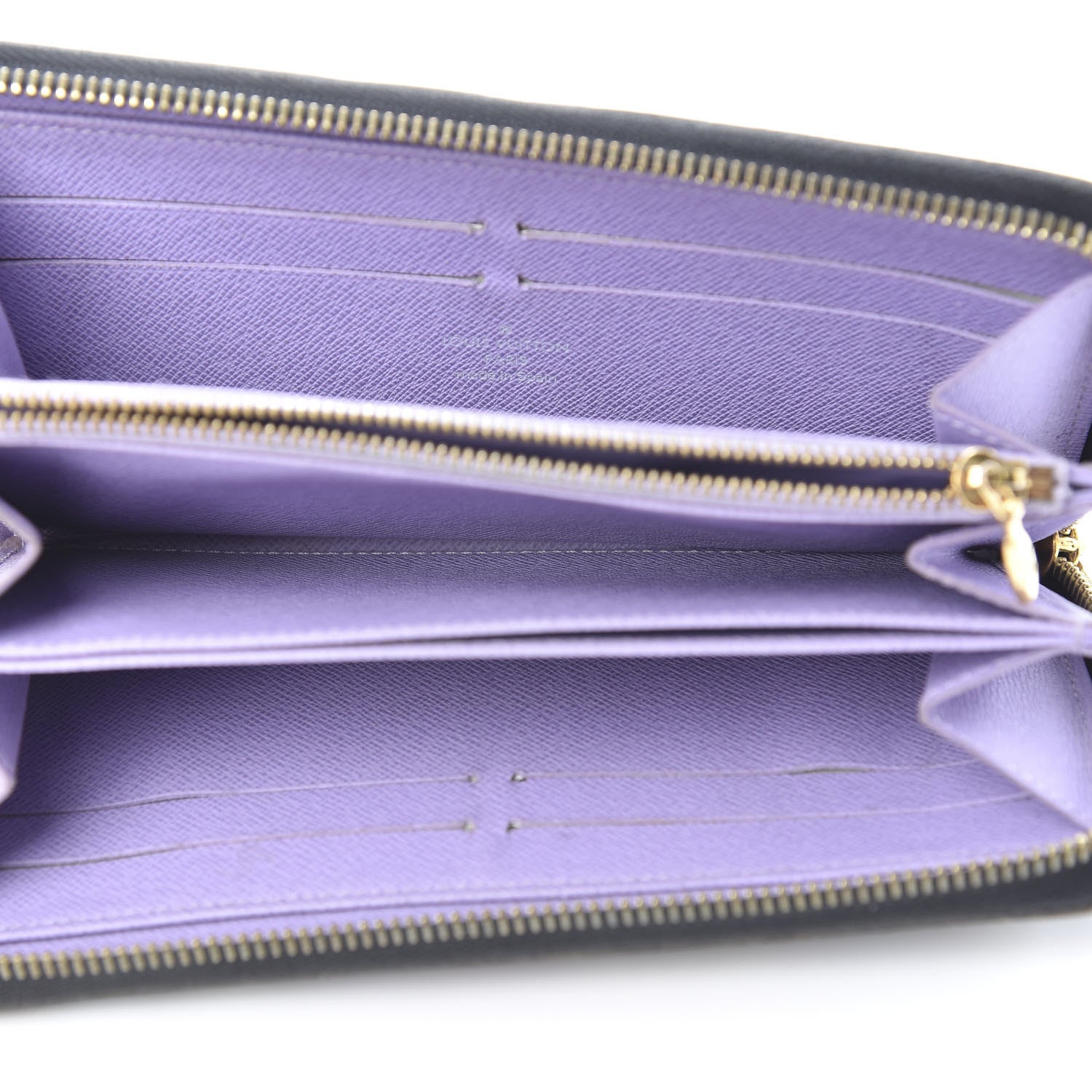 Louis Vuitton Monogram Multicolor Zippy Wallet Black Violet 5 of 9