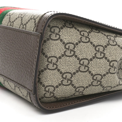 Gucci GG Supreme Monogram Small Ophidia Tote Bag Brown 10 of 11