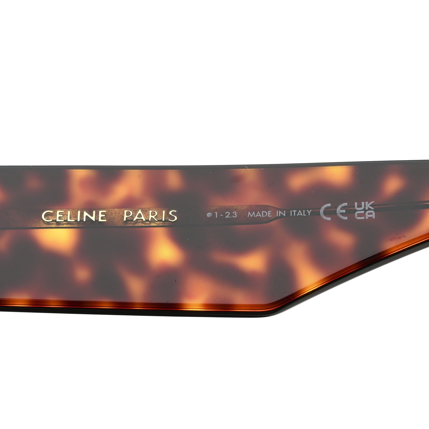 Celine Acetate Chunky Rectangle Sunglasses CL 40092I Tortoise 5 of 6