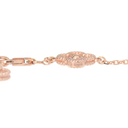 Van Cleef & Arpels 18K Rose Gold 6 Motifs Sweet Alhambra Bracelet 6 of 7