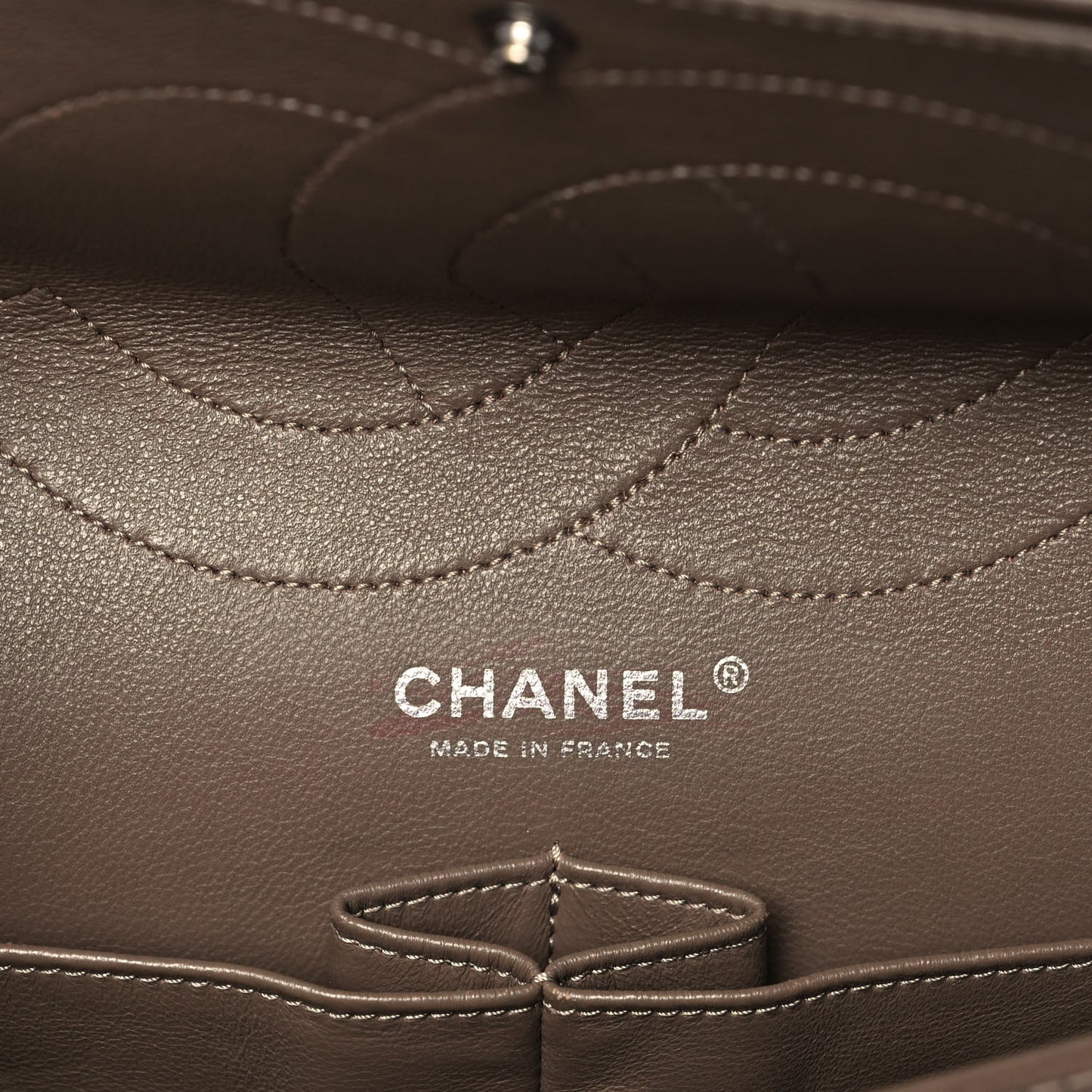 Patent Quilted 2.55 Reissue 227 Flap Taupe
