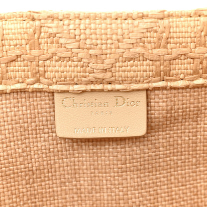 Christian Dior CHRISTIAN DIOR Raffia Cannage Medium Book Tote Natural 6 of 16