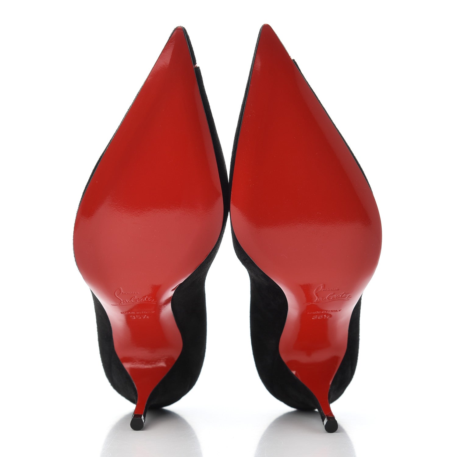 Christian Louboutin Suede CL 80 Pumps 35.5 Black 5 of 10