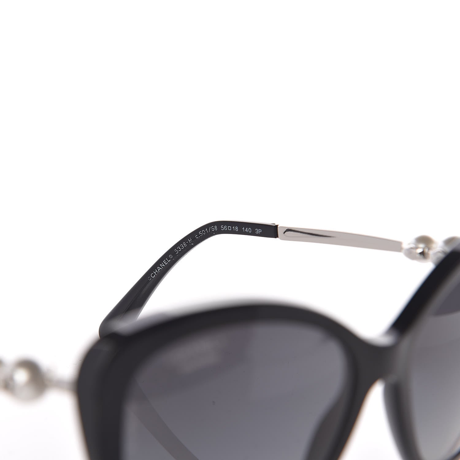 Chanel Pearl Sunglasses 5338-H Black 5 of 6