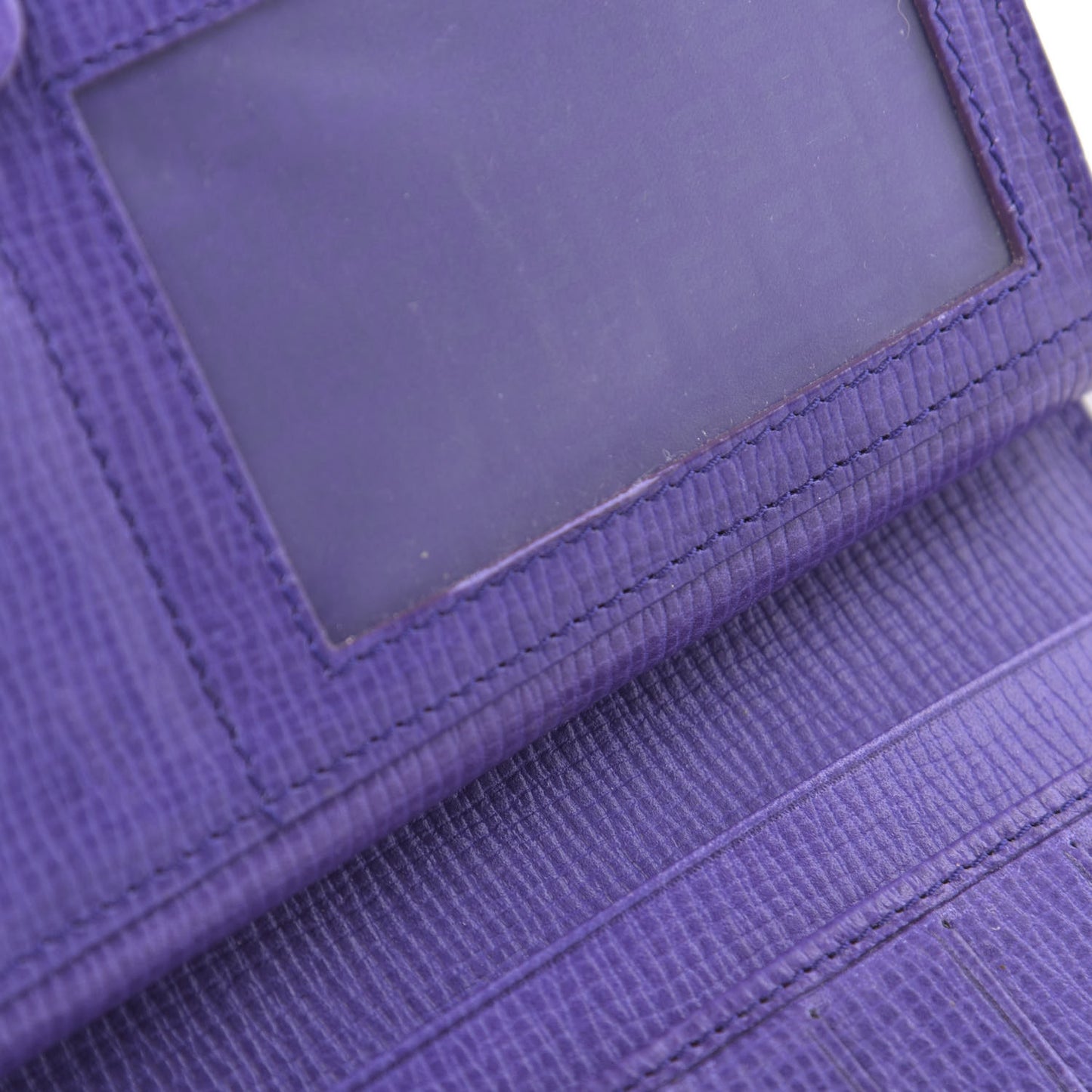 Zucca Spalmati Vitello Elite Continental Wallet Tobacco Viola
