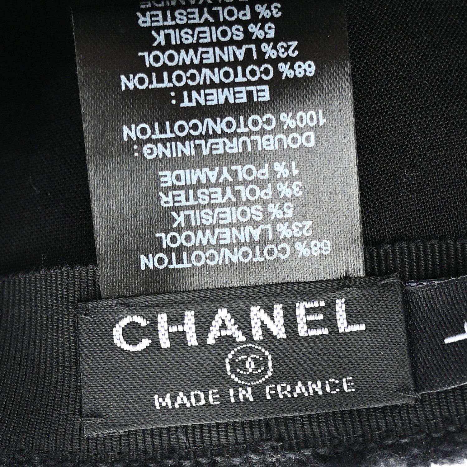 Chanel Tweed Fantasy CC Cap L Black 8 of 9