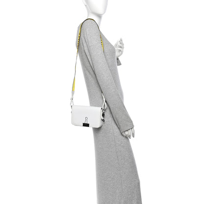 Off-White Calfskin Mini Binder Clip Bag White 2 of 15