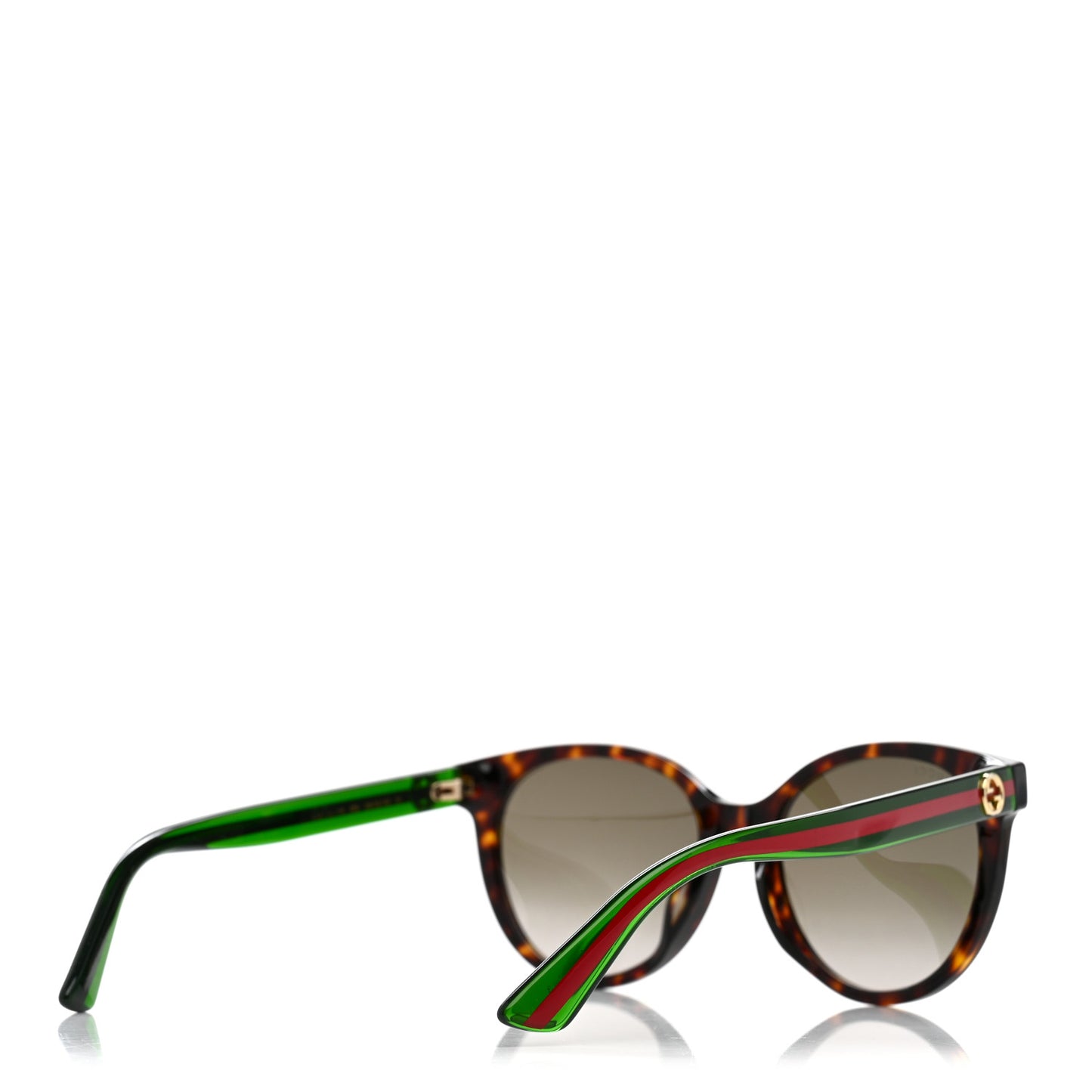 Acetate Round Web Sunglasses GG0702SKN Tortoise