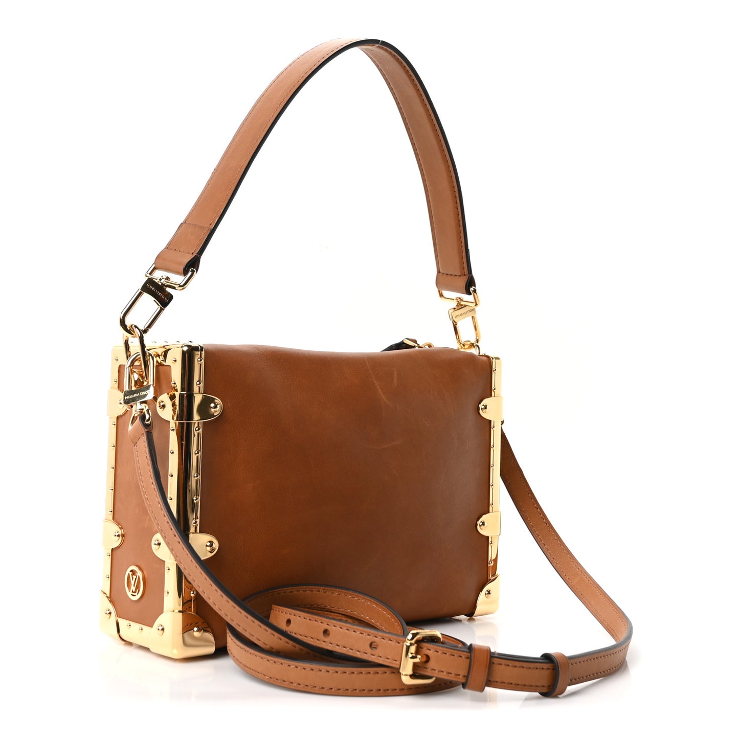 Calfskin Side Trunk MM Tan