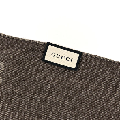Gucci Wool Silk GG Monogram GGNat Scarf Sand 3 of 4