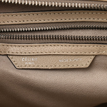 Celine Drummed Calfskin Shoulder Luggage Dune 6 of 17