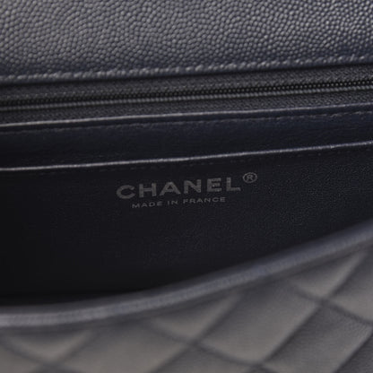 Chanel Caviar Quilted Mini Rectangular Flap Navy 8 of 11