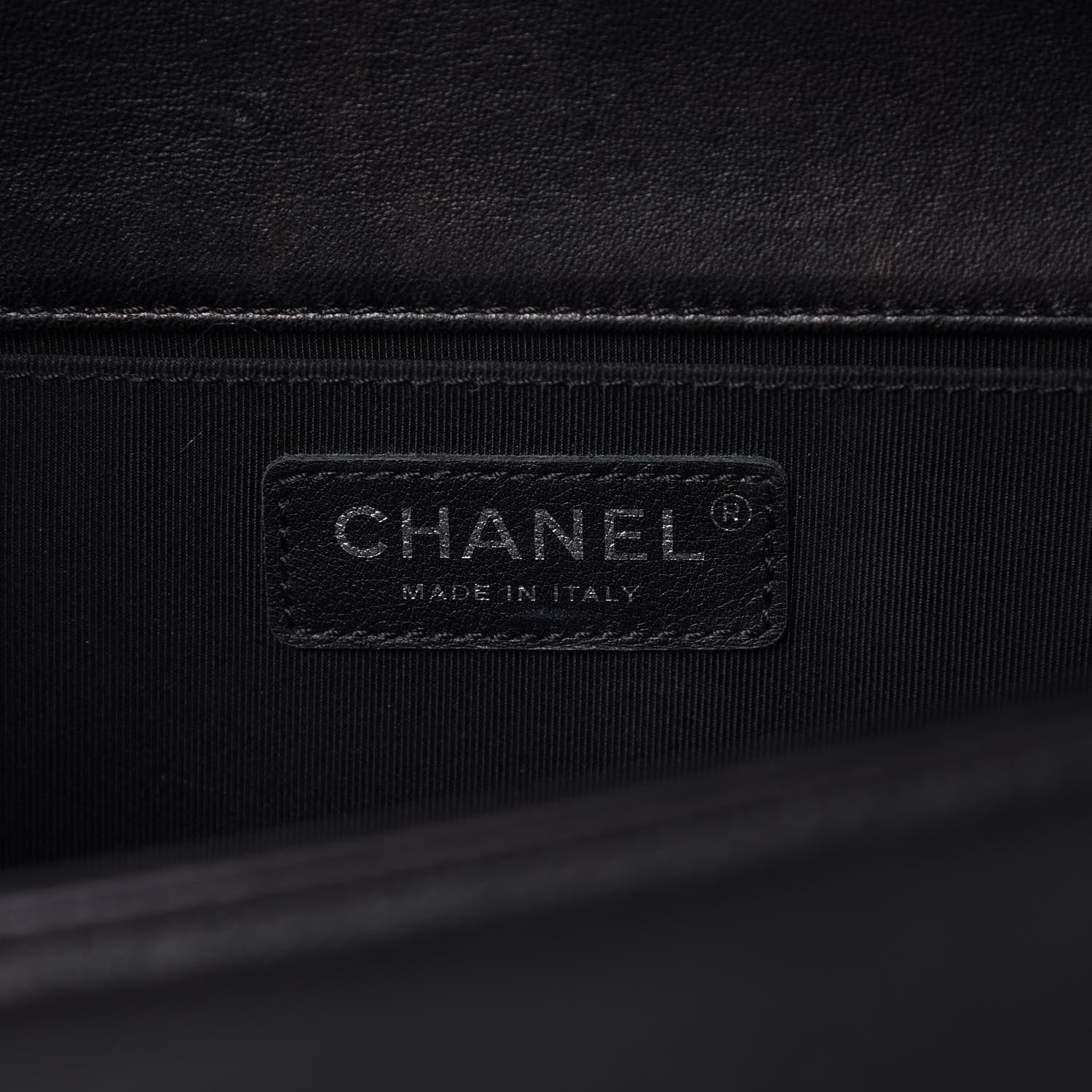 Chanel Lambskin Quilted Medium Boy Flap Black 8 of 11