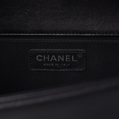 Chanel Lambskin Quilted Medium Boy Flap Black 8 of 11