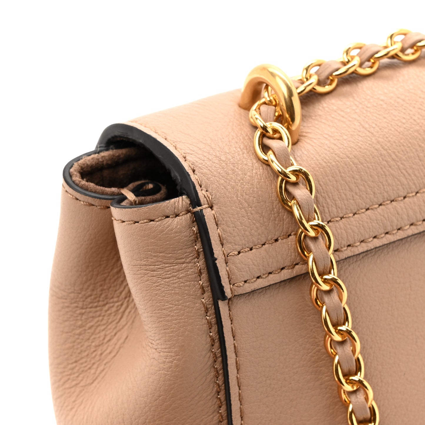 Silky Calfskin Small Lily Flap Maple