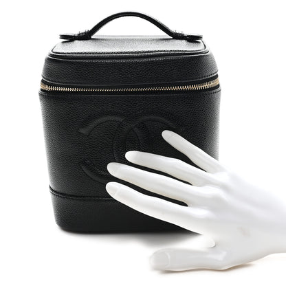 Chanel Caviar Vanity Cosmetic Case Black 2 of 8