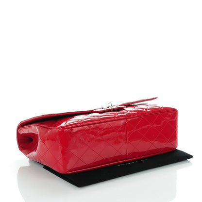 Chanel Patent Jumbo Single Flap Red 4 of 9