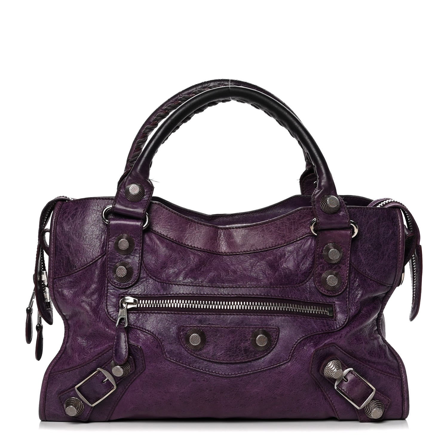 Balenciaga Agneau Giant 21 Silver Hardware City Raisin 1 of 9