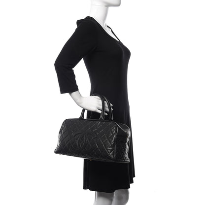 Chanel Caviar Quilted Large Bowler Black 2 of 13