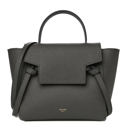 Celine Grained Calfskin Nano Belt Bag Grey 1 of 13